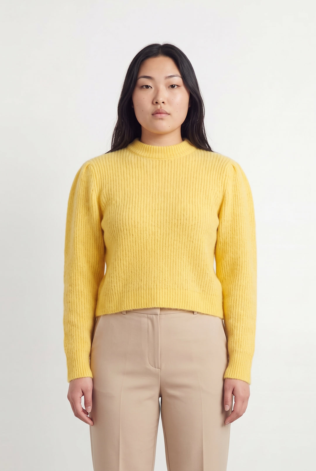 Pull Jaune - Taille L/40 de la marque Petite Mendigote | PARAD119890 - Vendu par Paradigme - Image 1