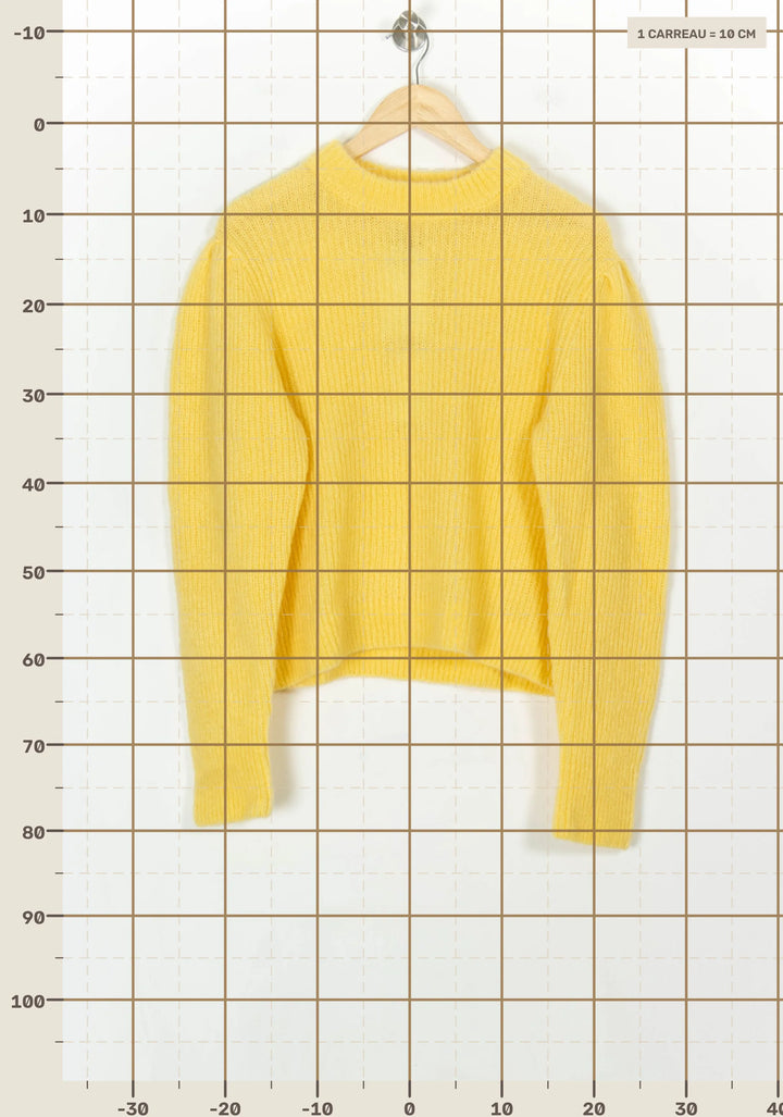Pull Jaune - Taille L/40 de la marque Petite Mendigote | PARAD119890 - Vendu par Paradigme - Image 4