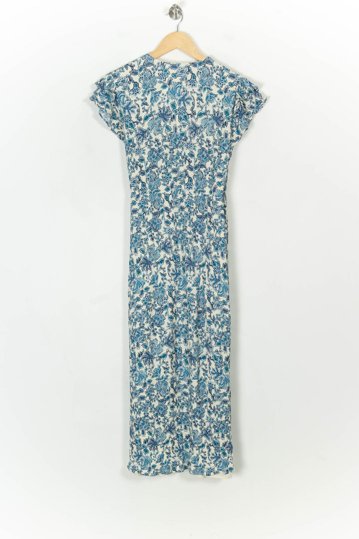Robe Longue Bleu et Blanc - Taille L/40 de la marque Maison 123 | PARAD119893 - Vendu par Paradigme - Image 5