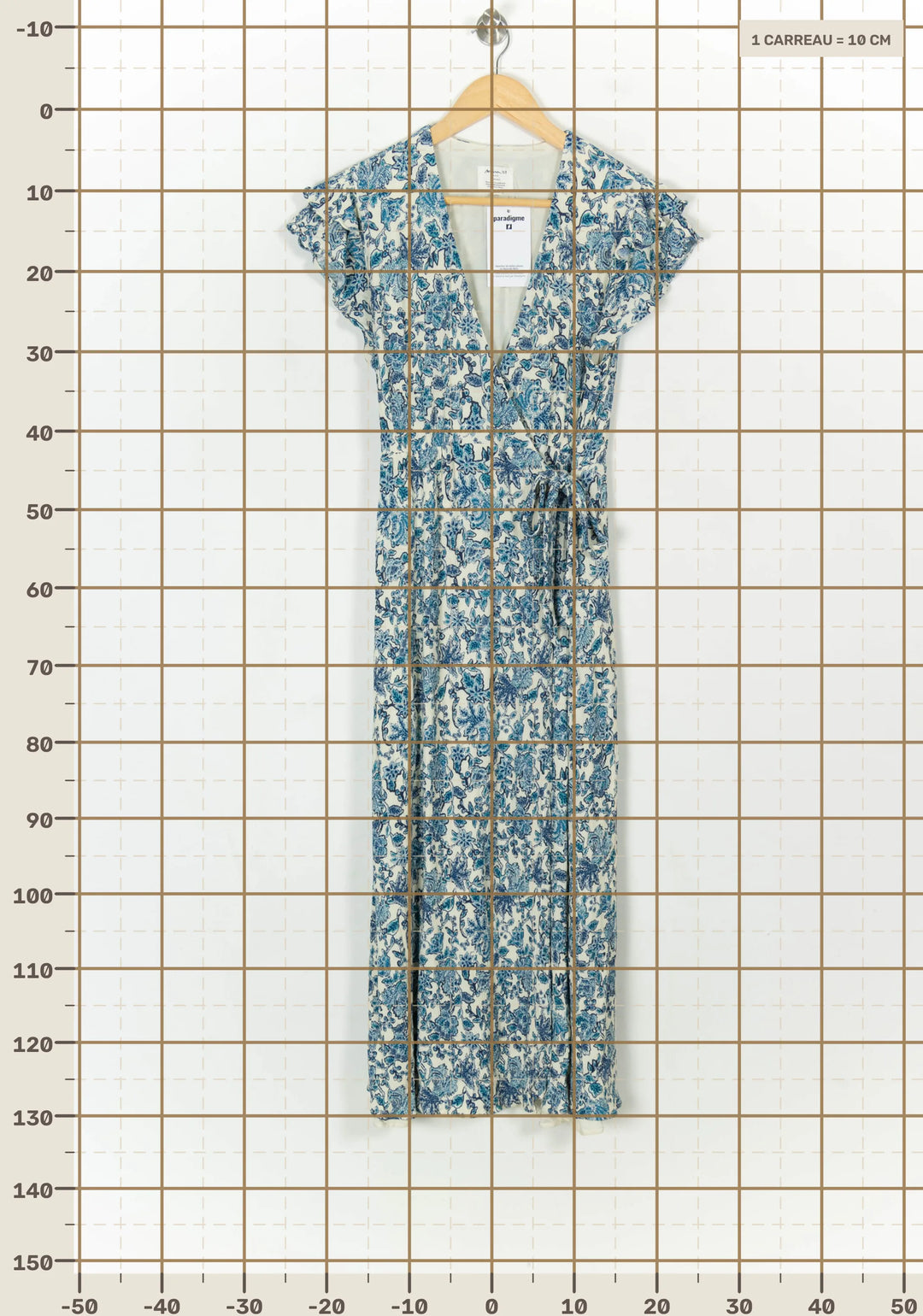 Robe Longue Bleu et Blanc - Taille L/40 de la marque Maison 123 | PARAD119893 - Vendu par Paradigme - Image 4