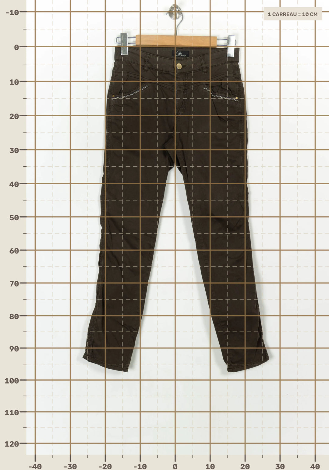 Pantalon Vert - Taille M/38 de la marque One Step | PARAD119895 - Vendu par Paradigme - Image 4