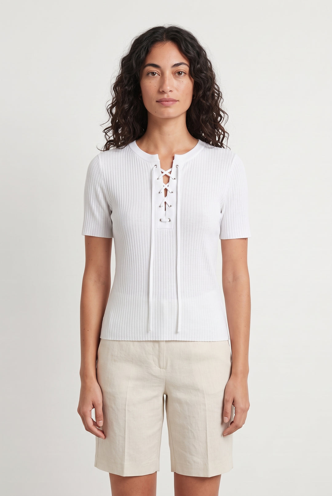 T-shirt Blanc - Taille M/38 de la marque Caroll | PARAD119896 - Vendu par Paradigme - Image 1