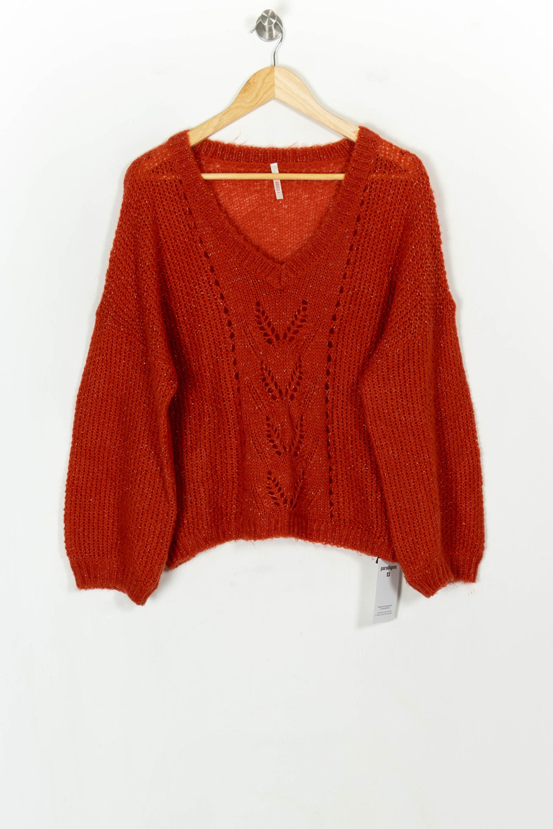 Pull Orange - Taille M/38 de la marque I.Code | PARAD119898 - Vendu par Paradigme - Image 2