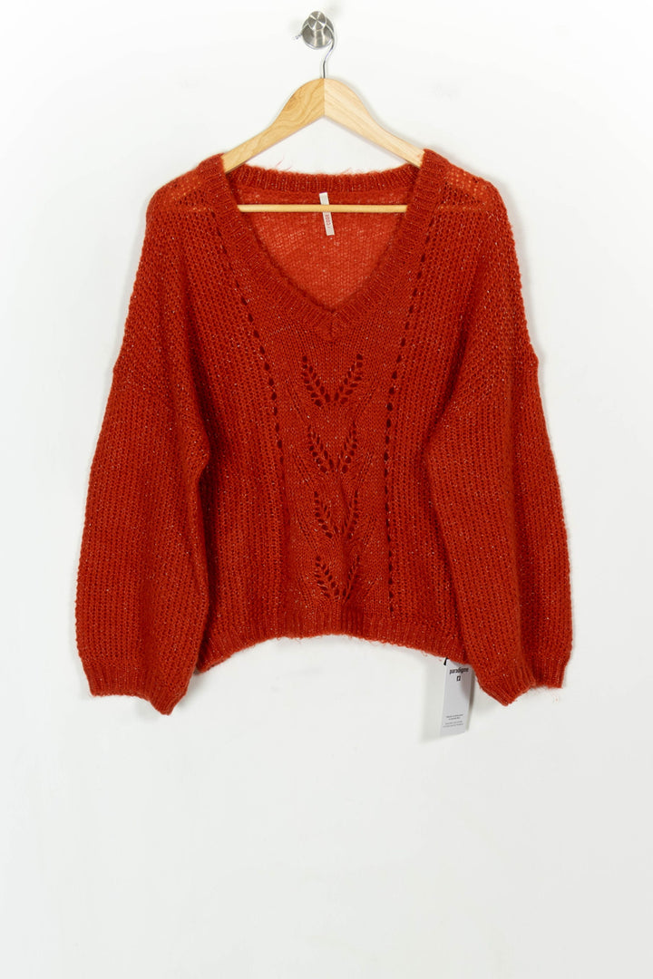Pull Orange - Taille M/38 de la marque I.Code | PARAD119898 - Vendu par Paradigme - Image 2