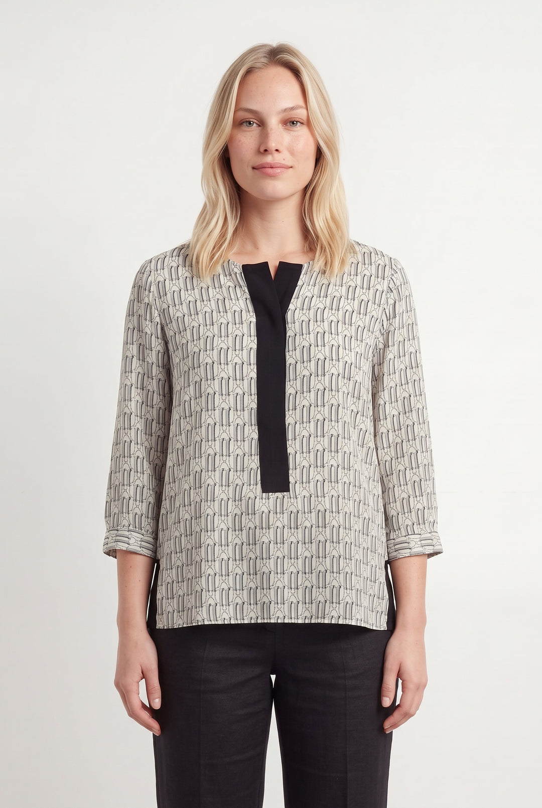 Blouse Blanc et Noir - Taille L/40 de la marque Bimba y Lola | PARAD119901 - Vendu par Paradigme - Image 1