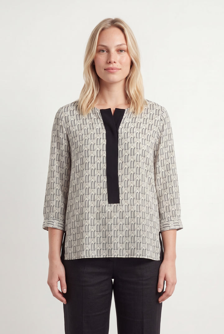 Blouse Blanc et Noir - Taille L/40 de la marque Bimba y Lola | PARAD119901 - Vendu par Paradigme - Image 1