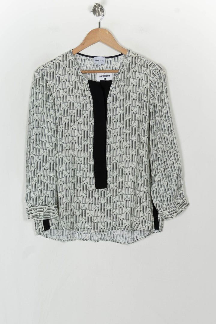 Blouse Blanc et Noir - Taille L/40 de la marque Bimba y Lola | PARAD119901 - Vendu par Paradigme - Image 2