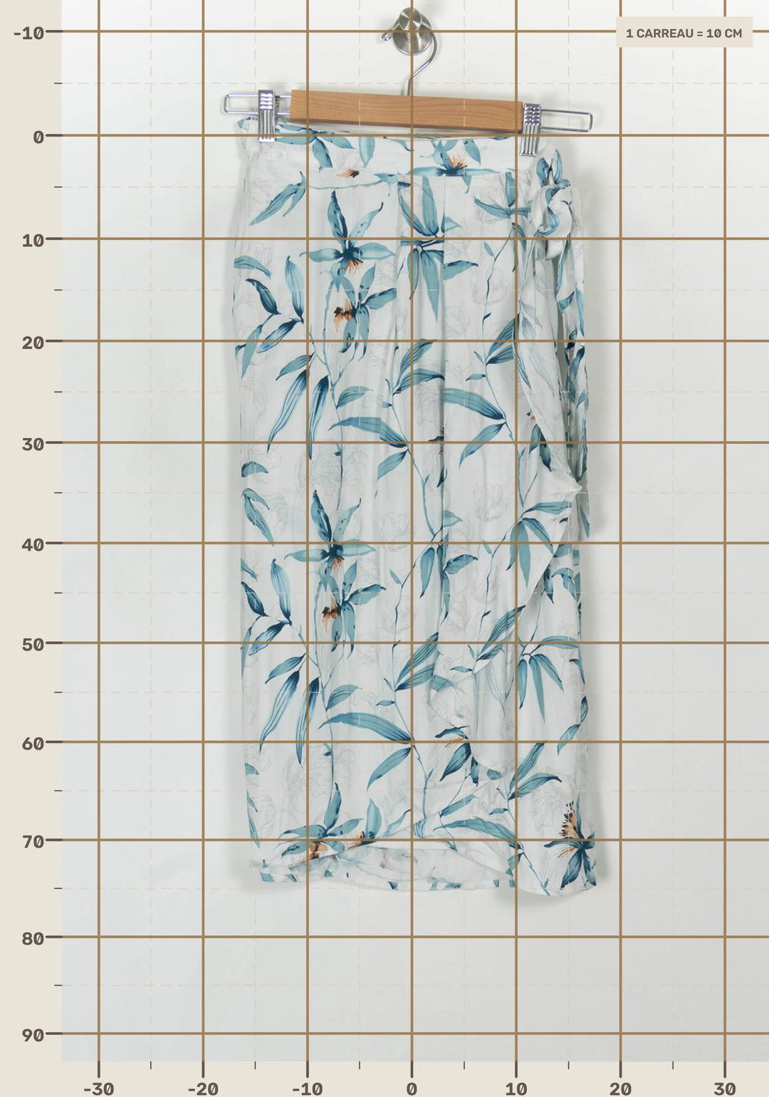 Jupe Midi Blanche et Bleue - Taille S/36 de la marque Karl Marc John | PARAD119903 - Vendu par Paradigme - Image 4