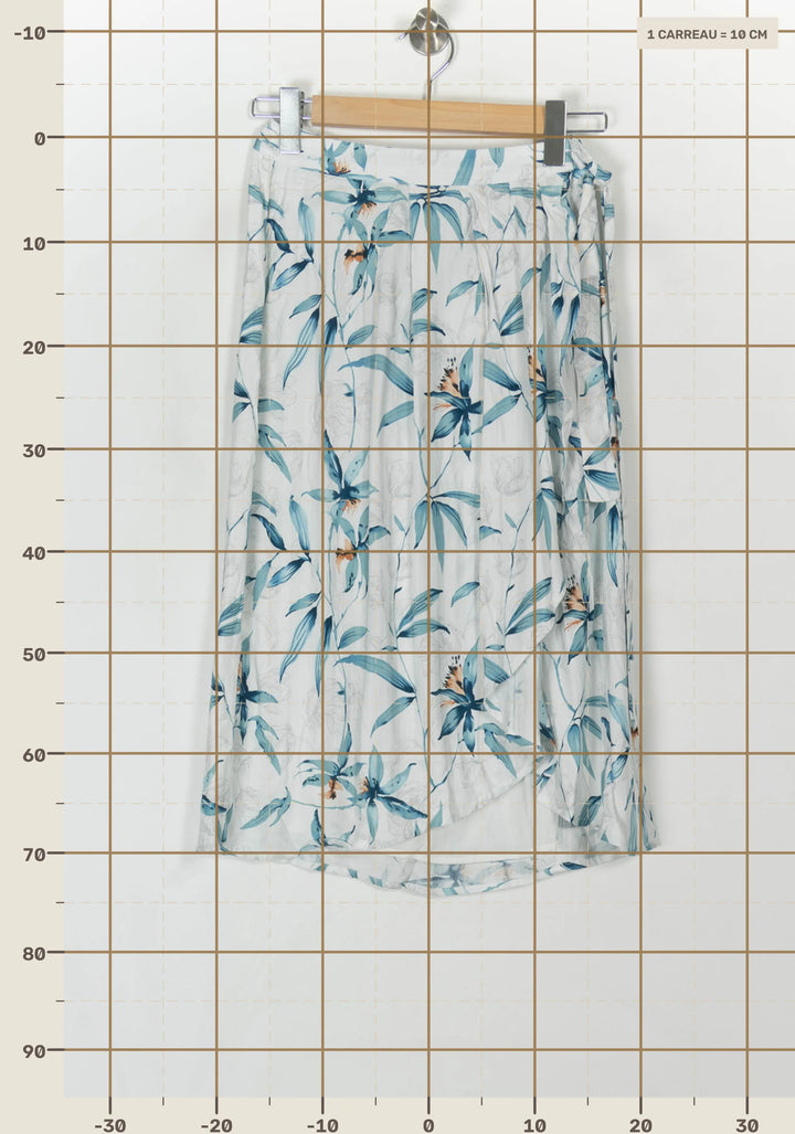 Jupe Midi Blanche et Bleue - Taille XS/34 de la marque Karl Marc John | PARAD119904 - Vendu par Paradigme - Image 4