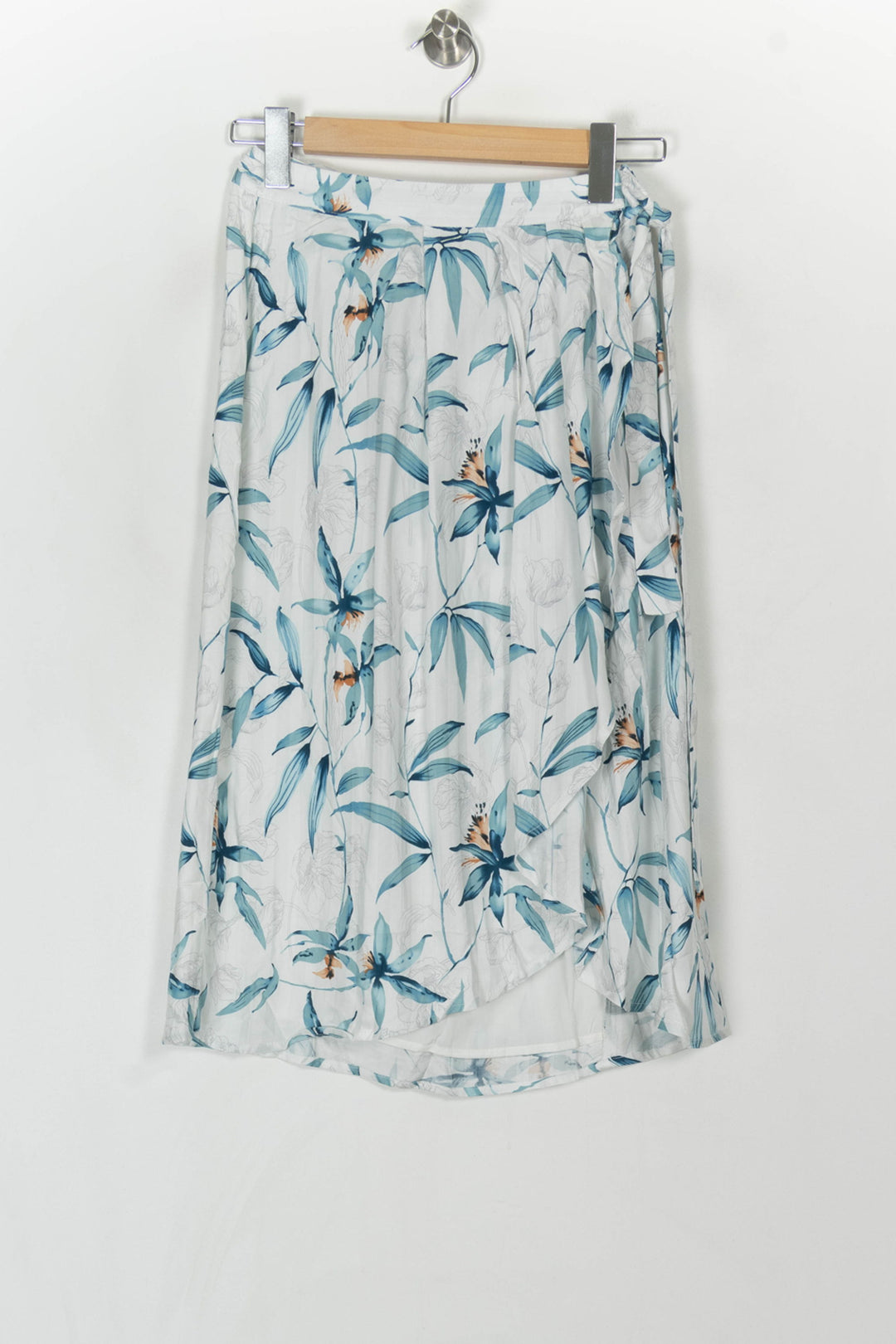 Jupe Midi Blanche et Bleue - Taille XS/34 de la marque Karl Marc John | PARAD119904 - Vendu par Paradigme - Image 2