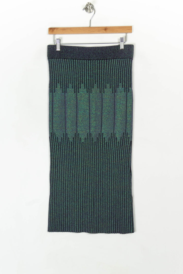 Jupe Longue Verte et Noire - Taille M/38 de la marque Bimba y Lola | PARAD119905 - Vendu par Paradigme - Image 2