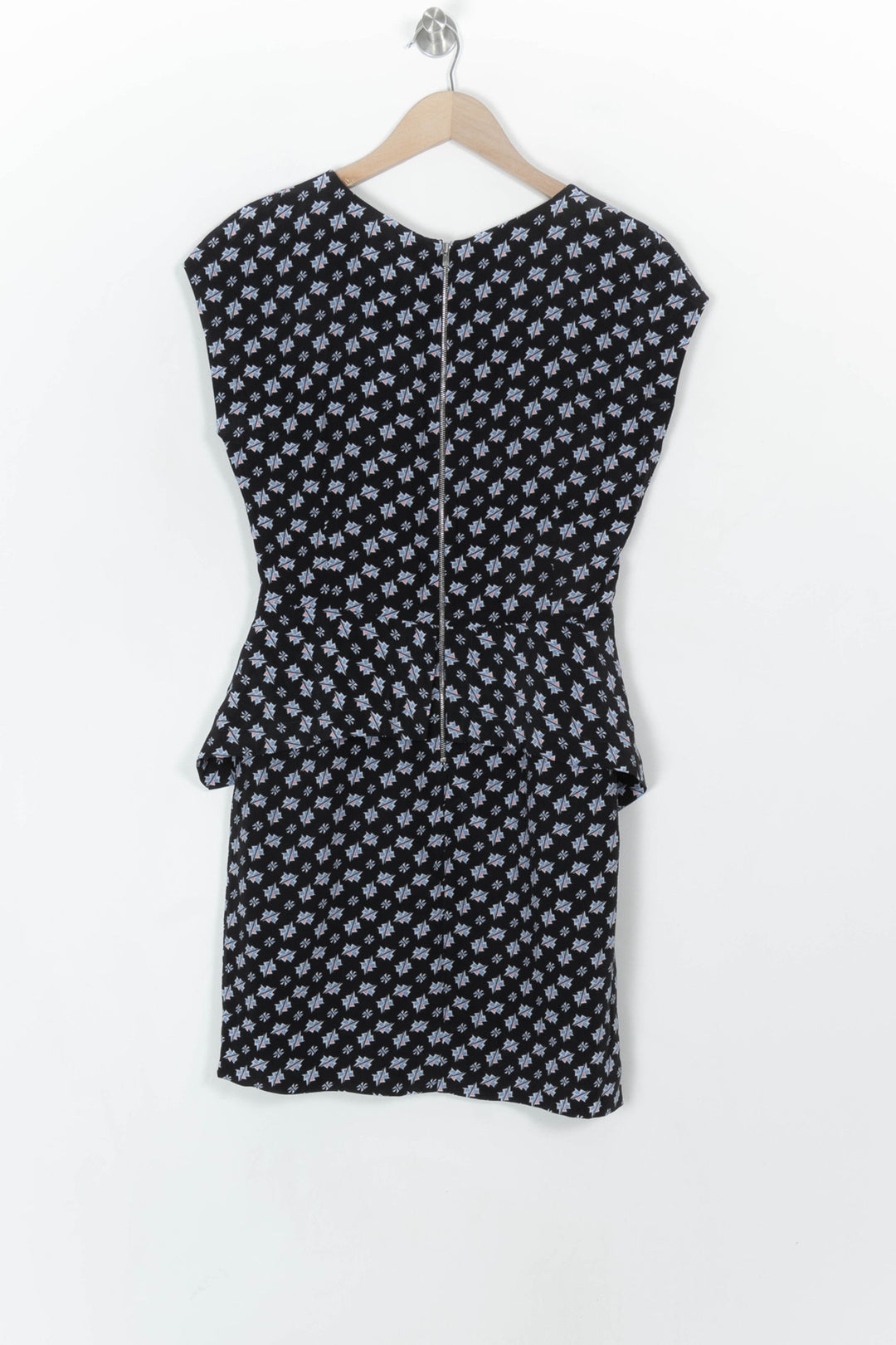 Robe Fleurie Noire et Blanche - Taille L/40 de la marque Sandro | PARAD119907 - Vendu par Paradigme - Image 5