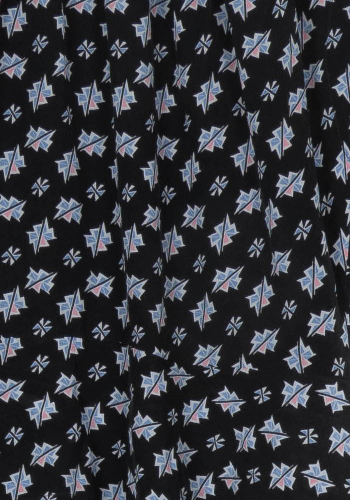Robe Fleurie Noire et Blanche - Taille L/40 de la marque Sandro | PARAD119907 - Vendu par Paradigme - Image 3