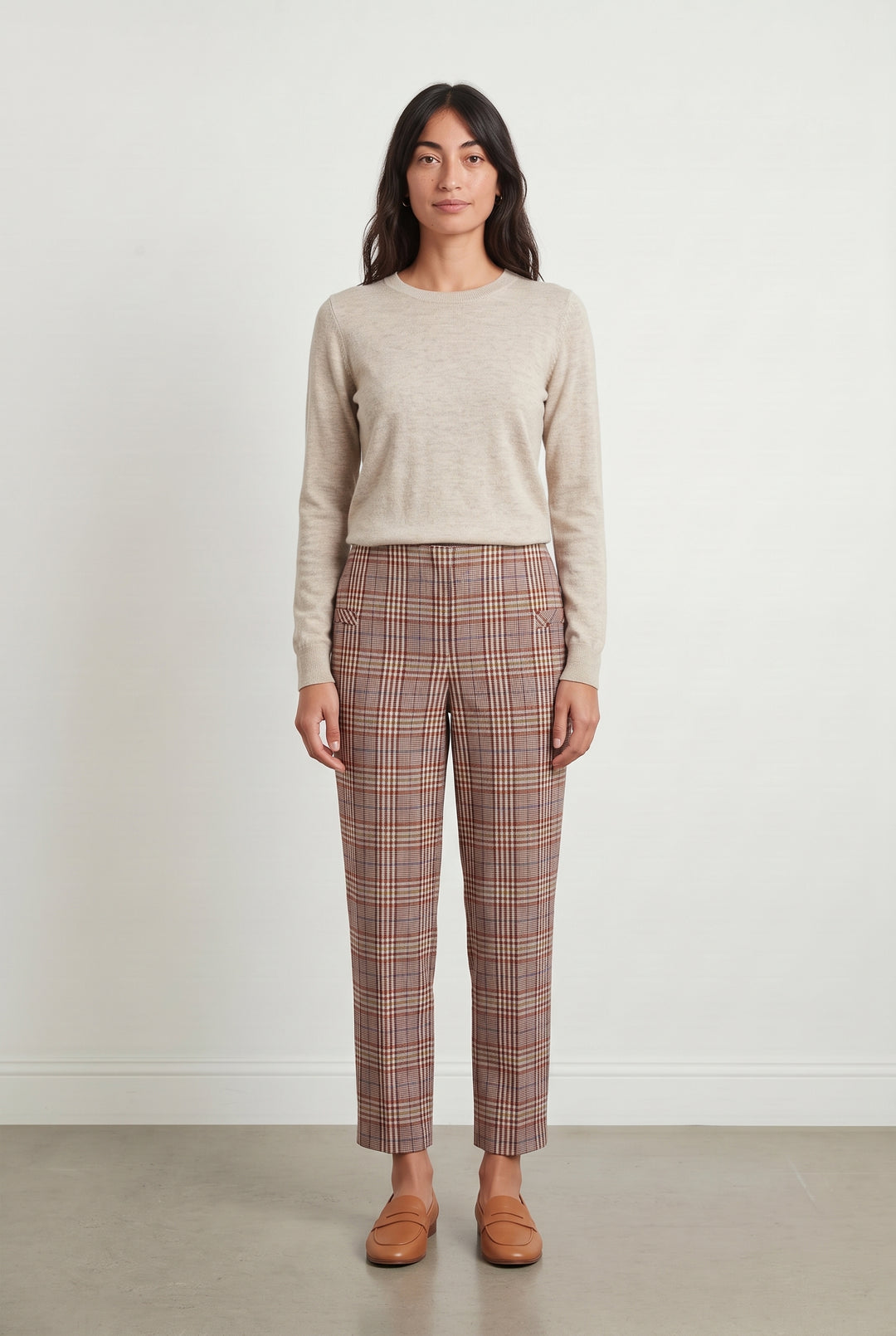 Pantalon Carreaux Multicolore - Taille M/38 de la marque Bimba y Lola | PARAD119909 - Vendu par Paradigme - Image 1