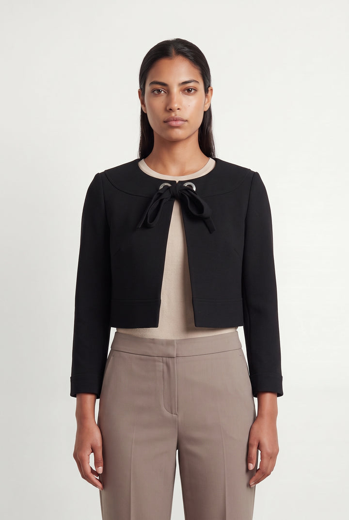 Veste Noire - Taille L/40 de la marque Caroll | PARAD119914 - Vendu par Paradigme - Image 1