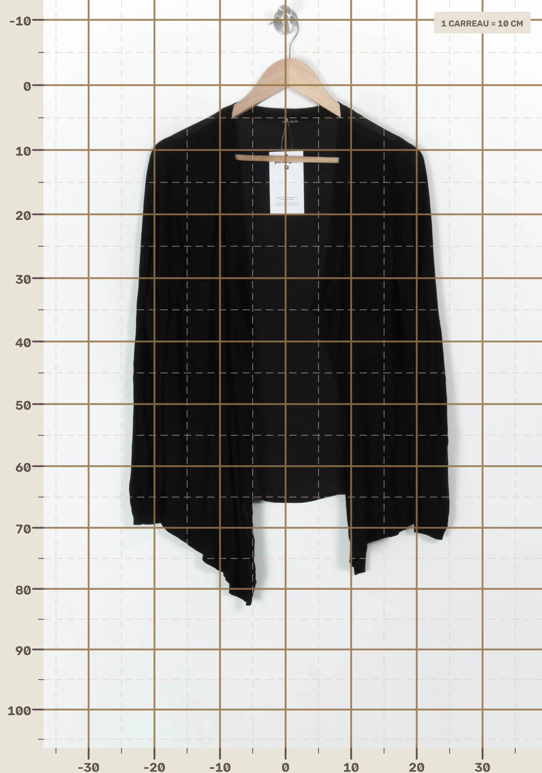 Gilet Noir - Taille S/36 de la marque Kookai | PARAD119920 - Vendu par Paradigme - Image 4