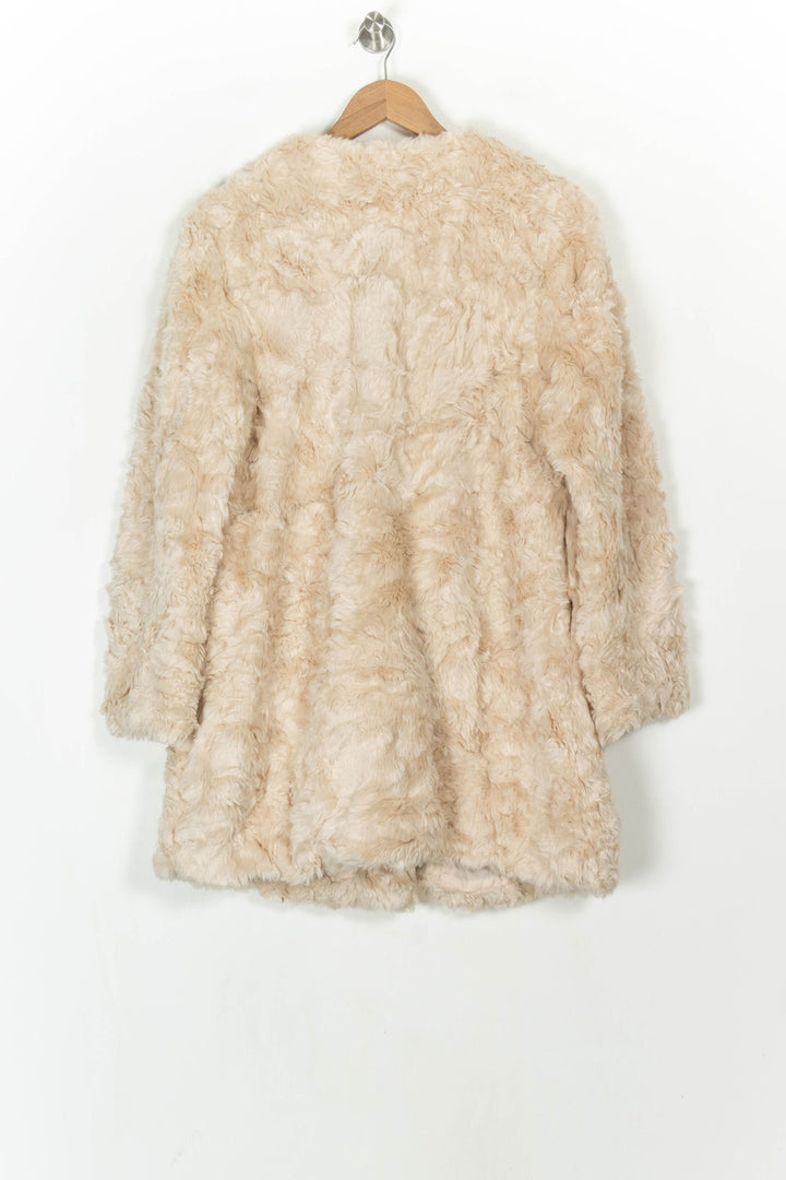 Veste En Fausse Fourrure Beige - Taille M/38 de la marque Derhy | PARAD119921 - Vendu par Paradigme - Image 5