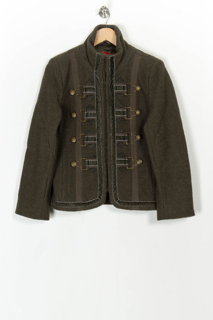 Veste Militaire Verte - Taille S/36 de la marque Derhy | PARAD119922 - Vendu par Paradigme - Image 2
