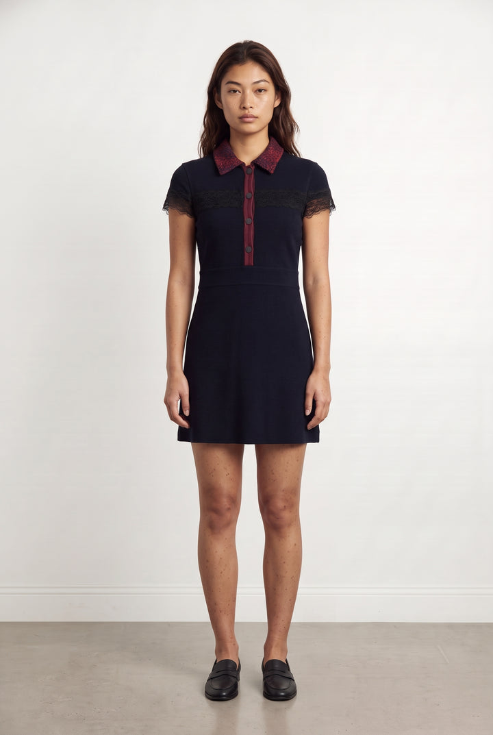 Robe Courte Noire - Taille S/36 de la marque Maje | PARAD119923 - Vendu par Paradigme - Image 1