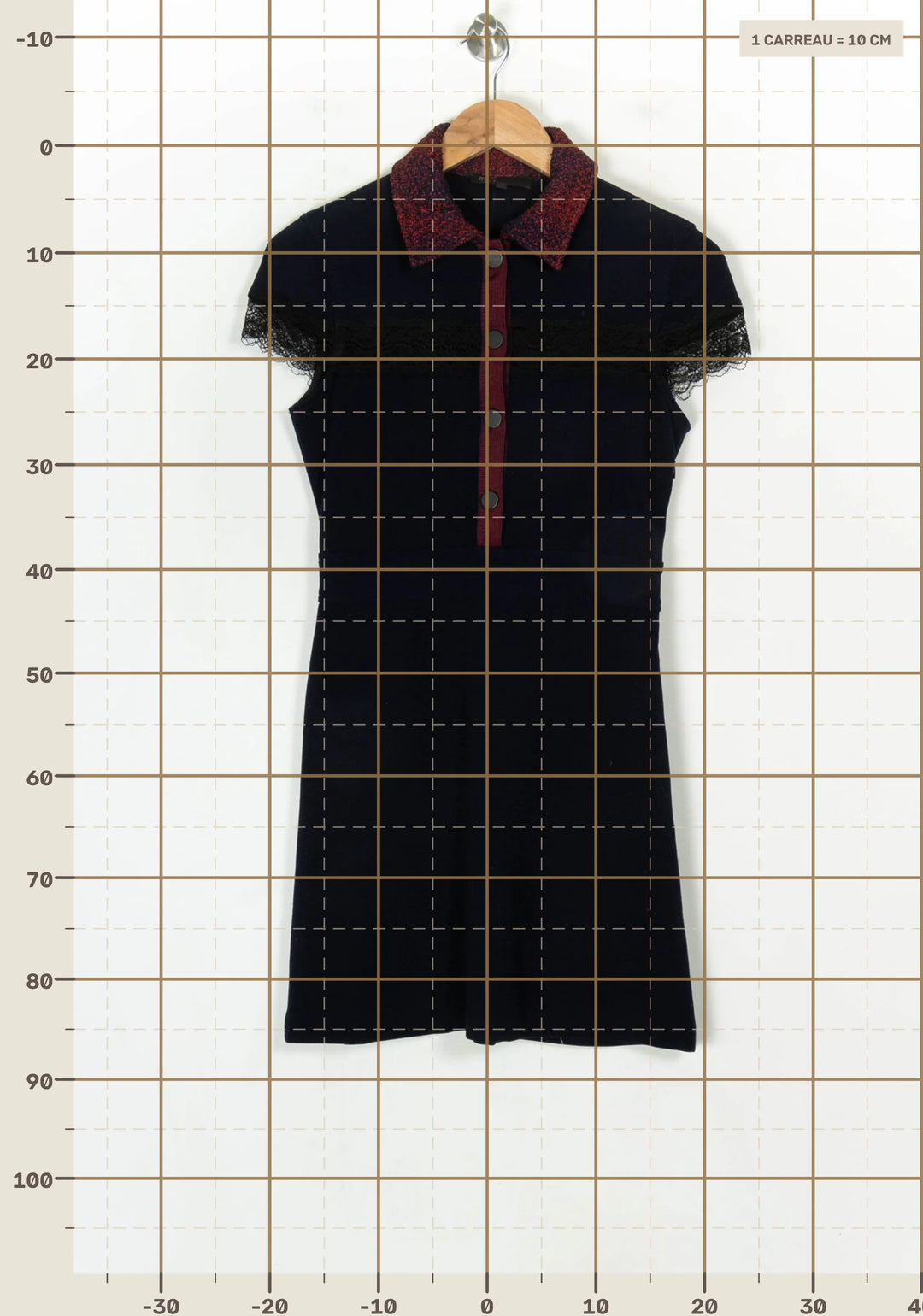 Robe Courte Noire - Taille S/36 de la marque Maje | PARAD119923 - Vendu par Paradigme - Image 4