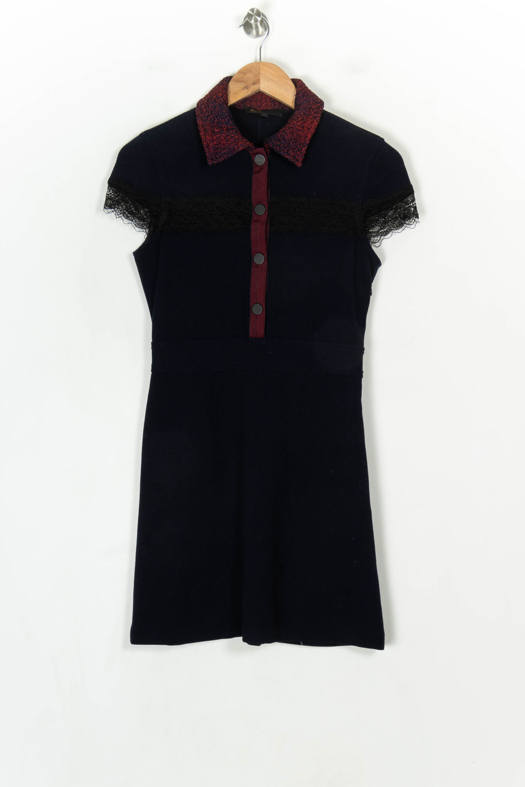 Robe Courte Noire - Taille S/36 de la marque Maje | PARAD119923 - Vendu par Paradigme - Image 2