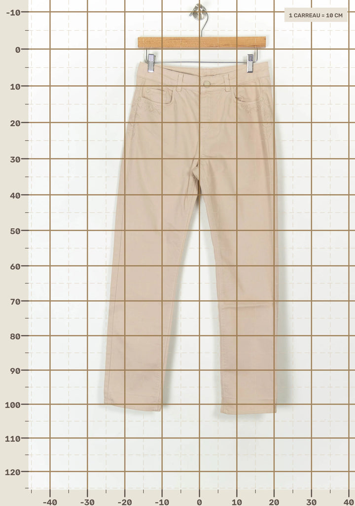 Jean Beige - Taille M/38 de la marque Maison 123 | PARAD119924 - Vendu par Paradigme - Image 4