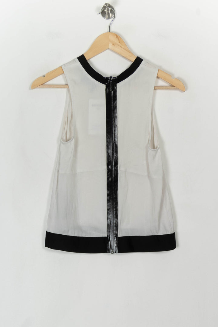 Débardeur Blanc et Noir - Taille XXS/32 de la marque The Kooples - Sport | PARAD119927 - Vendu par Paradigme - Image 5