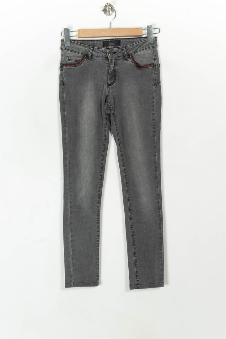 Jean Slim Gris - Taille XS/34 de la marque IKKS | PARAD119929 - Vendu par Paradigme - Image 2