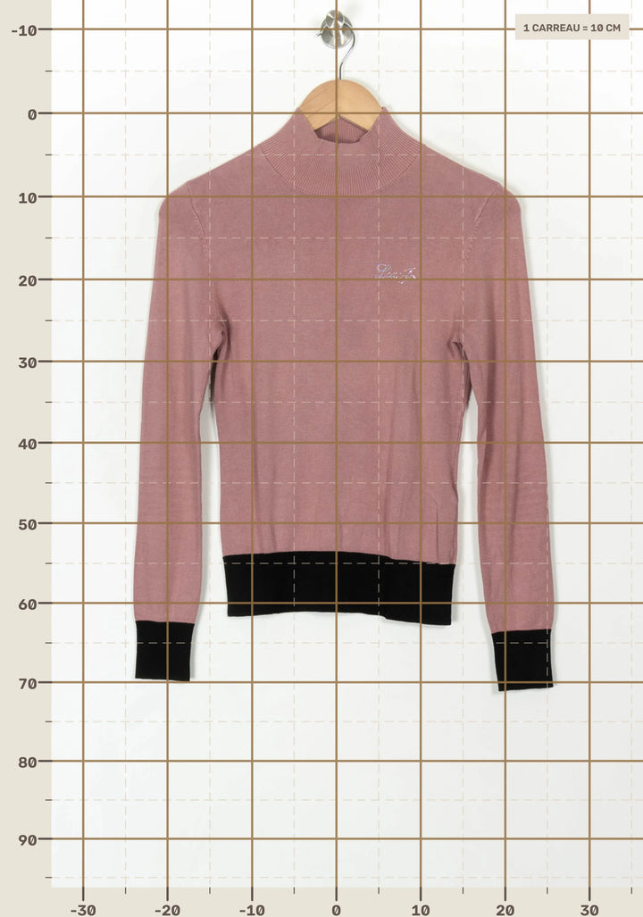 Pull Rose et Noir - Taille XS/34 de la marque Liu Jo | PARAD119930 - Vendu par Paradigme - Image 4