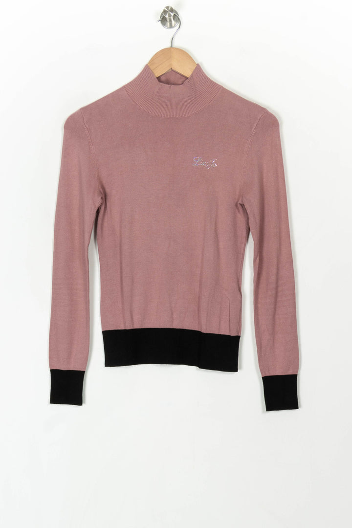 Pull Rose et Noir - Taille XS/34 de la marque Liu Jo | PARAD119930 - Vendu par Paradigme - Image 2
