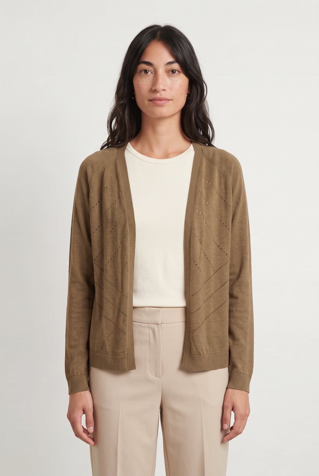 Cardigan Marron - Taille S/36 de la marque IKKS | PARAD119931 - Vendu par Paradigme - Image 1