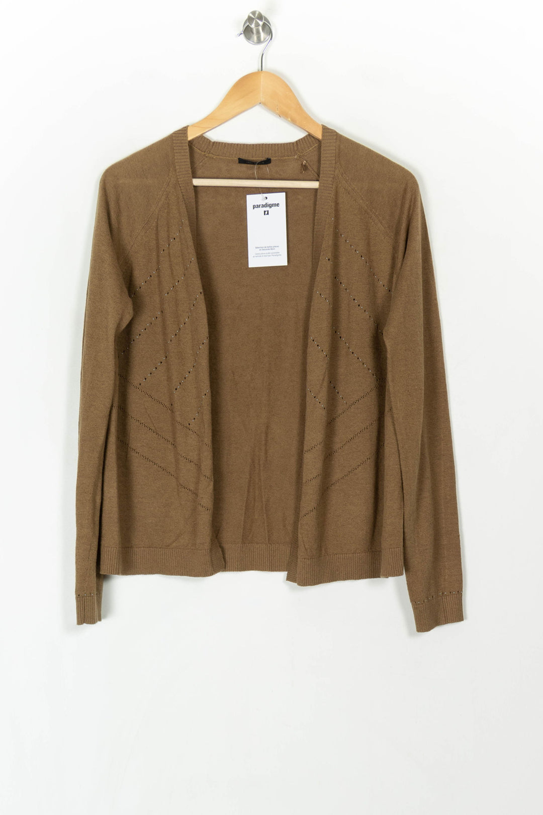 Cardigan Marron - Taille S/36 de la marque IKKS | PARAD119931 - Vendu par Paradigme - Image 2