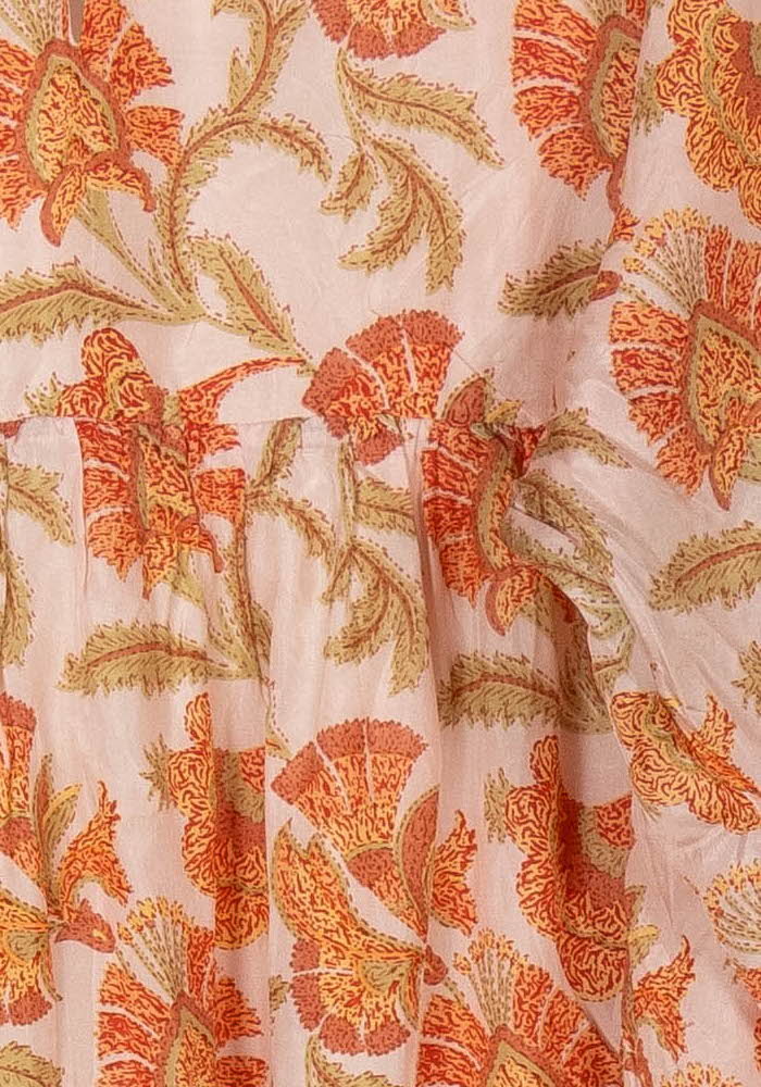 Robe Longue Écrue et Orange - Taille L/40 de la marque Louise Misha | PARAD119935 - Vendu par Paradigme - Image 3