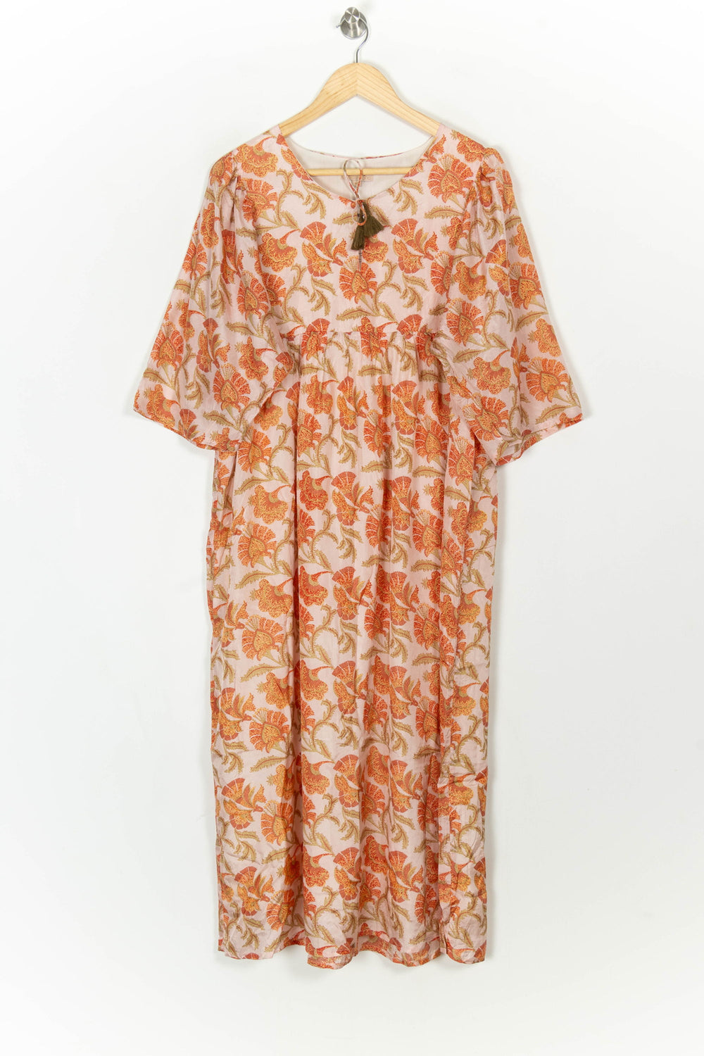 Robe Longue Écrue et Orange - Taille L/40 de la marque Louise Misha | PARAD119935 - Vendu par Paradigme - Image 2