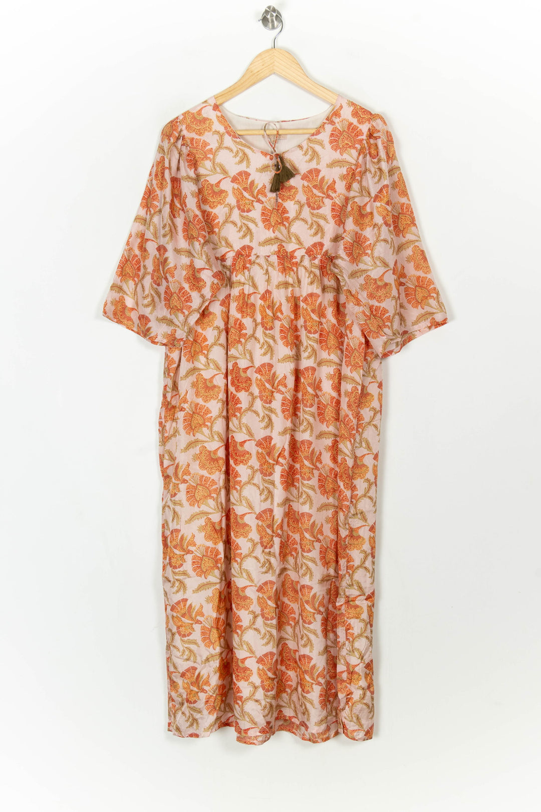 Robe Longue Écrue et Orange - Taille L/40 de la marque Louise Misha | PARAD119935 - Vendu par Paradigme - Image 2