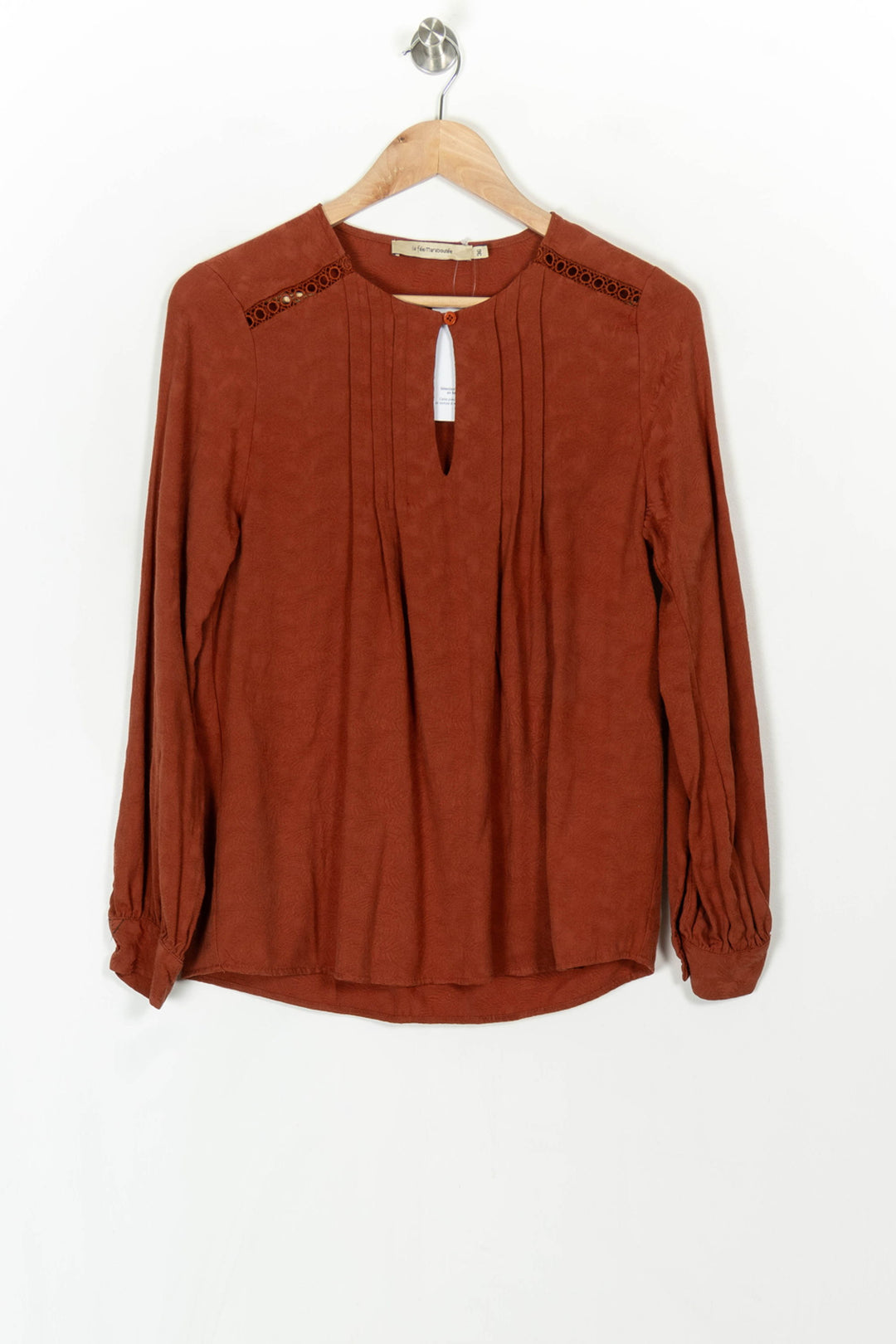 Blouse Orange - Taille S/36 de la marque La Fée Maraboutée | PARAD119936 - Vendu par Paradigme - Image 2