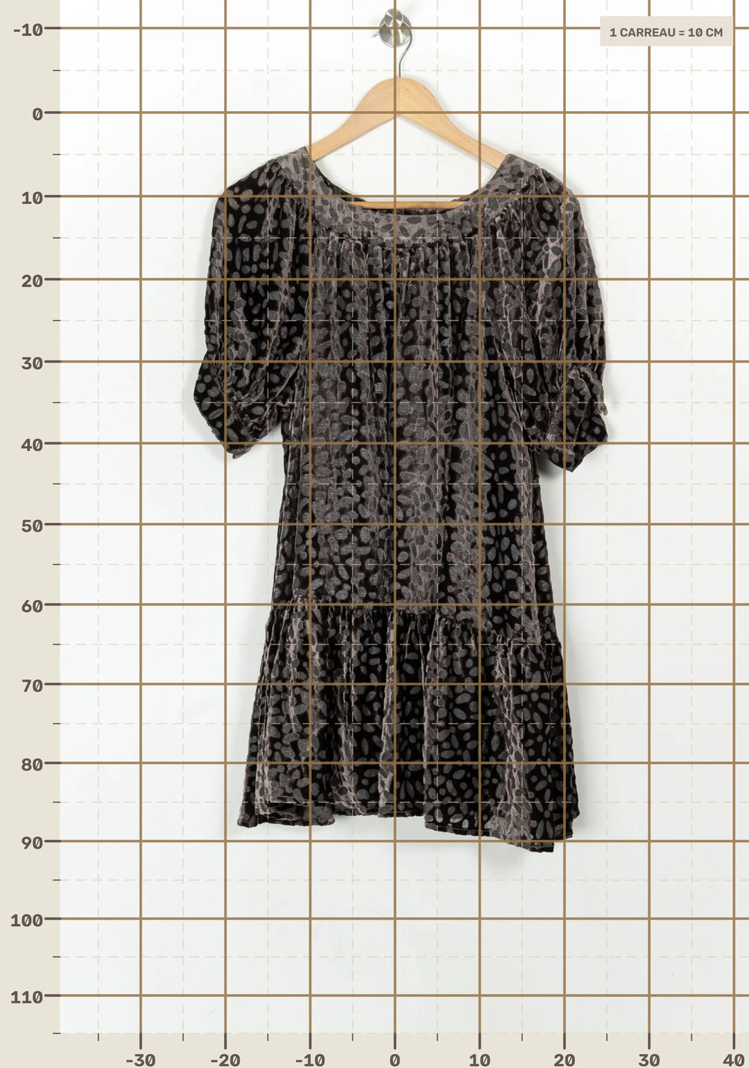 Robe Courte Marron - Taille L/40 de la marque Manoush | PARAD119938 - Vendu par Paradigme - Image 4