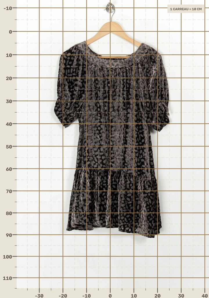Robe Courte Marron - Taille L/40 de la marque Manoush | PARAD119938 - Vendu par Paradigme - Image 4