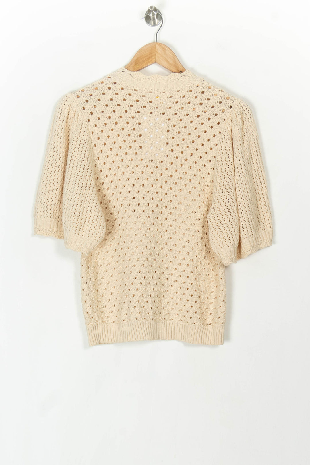 Pull Manches Courtes Beige - Taille XS/34 de la marque Des petits hauts | PARAD119939 - Vendu par Paradigme - Image 5