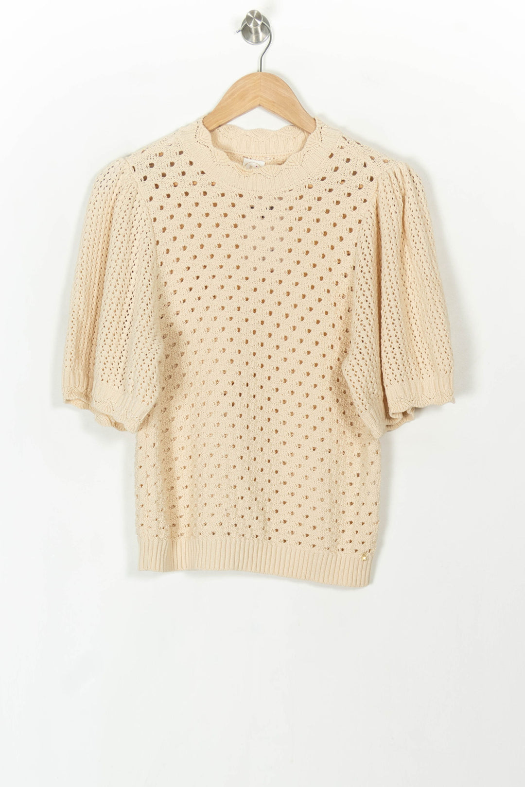 Pull Manches Courtes Beige - Taille XS/34 de la marque Des petits hauts | PARAD119939 - Vendu par Paradigme - Image 2