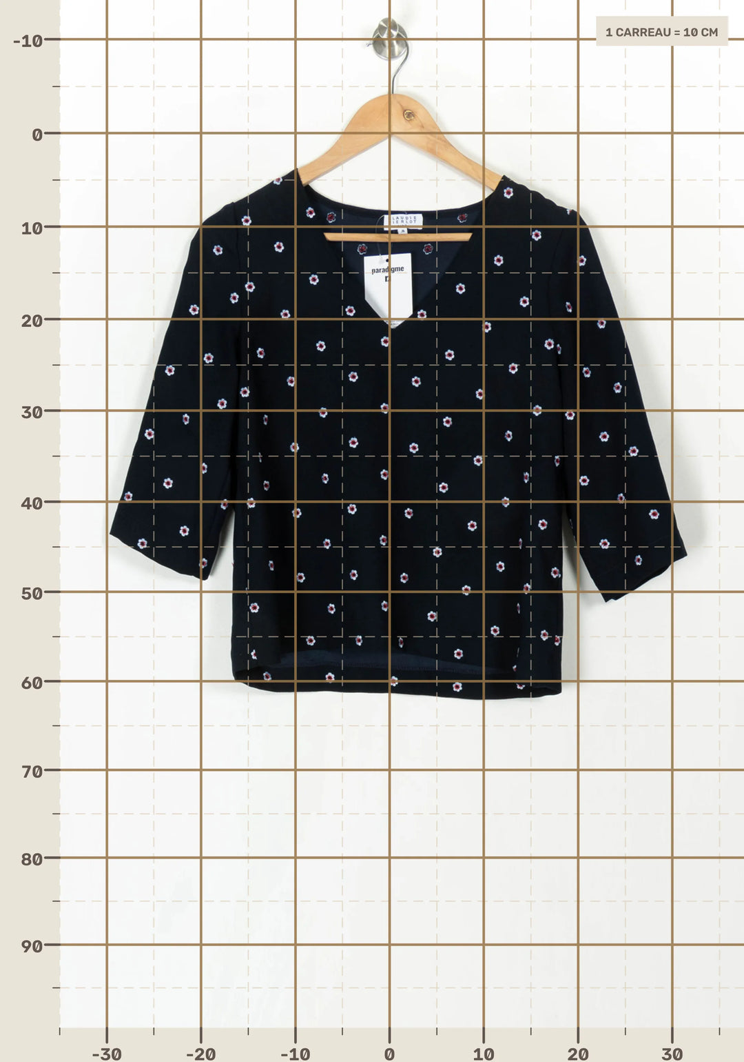 Blouse Bleue et Blanche - Taille S/36 de la marque Claudie Pierlot | PARAD119942 - Vendu par Paradigme - Image 4