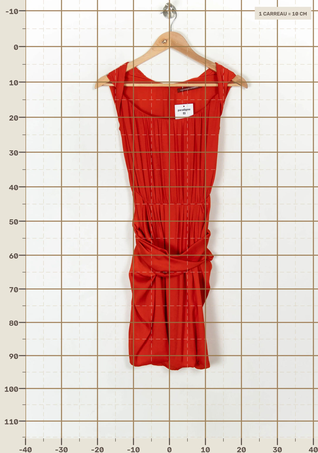Robe Midi Rouge - Taille S/36 de la marque Comptoir des Cotonniers | PARAD119943 - Vendu par Paradigme - Image 4