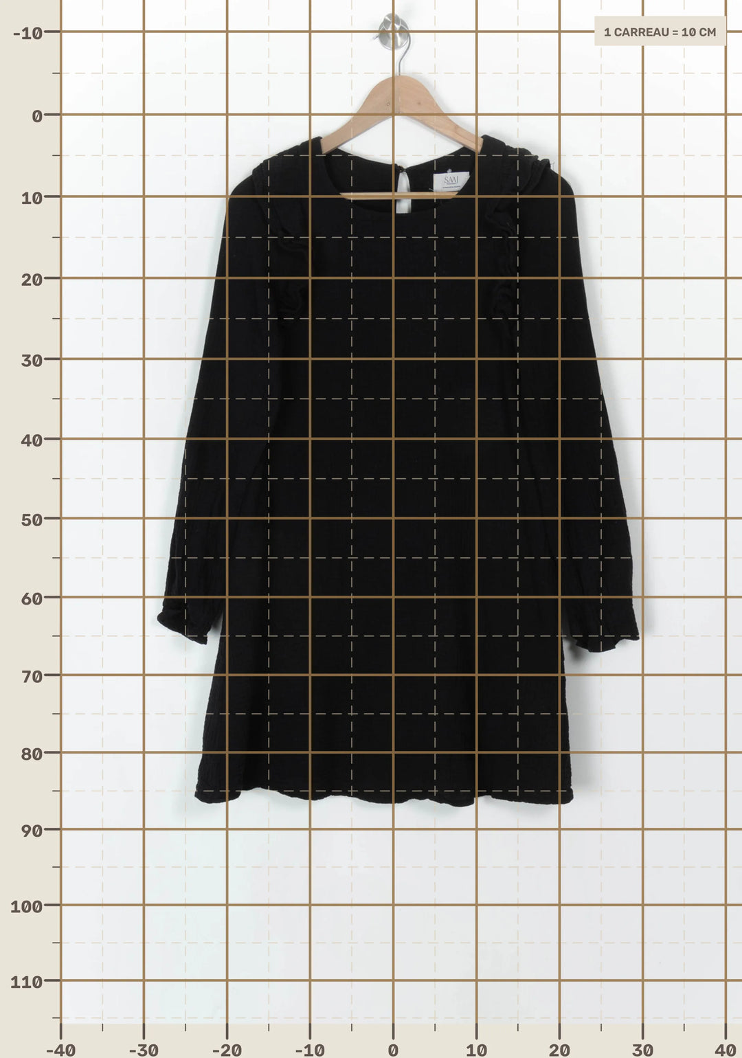Robe Courte Noire - Taille XS/34 de la marque SAAJ | PARAD119951 - Vendu par Paradigme - Image 4