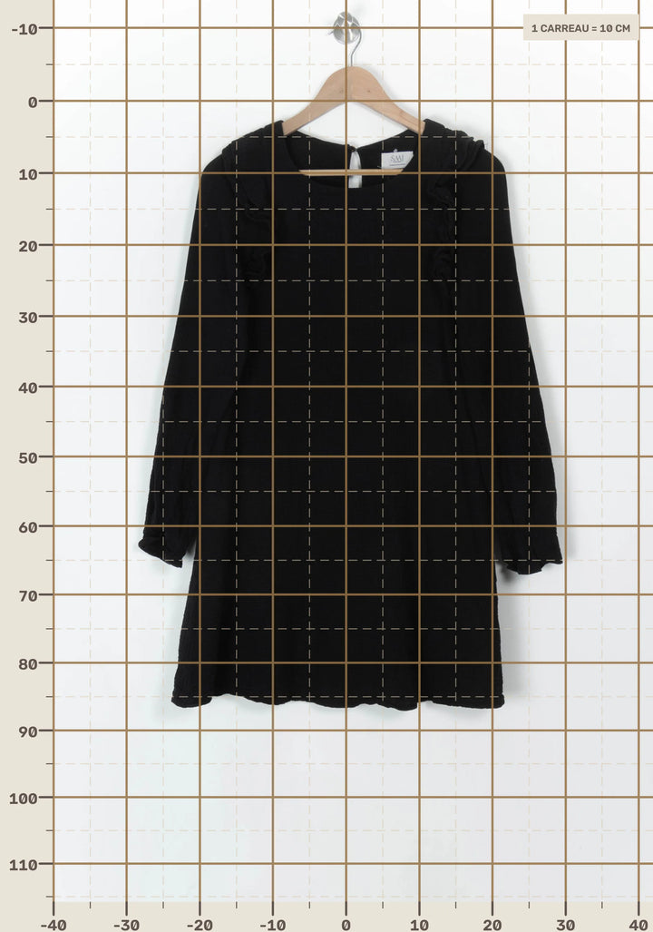 Robe Courte Noire - Taille XS/34 de la marque SAAJ | PARAD119951 - Vendu par Paradigme - Image 4
