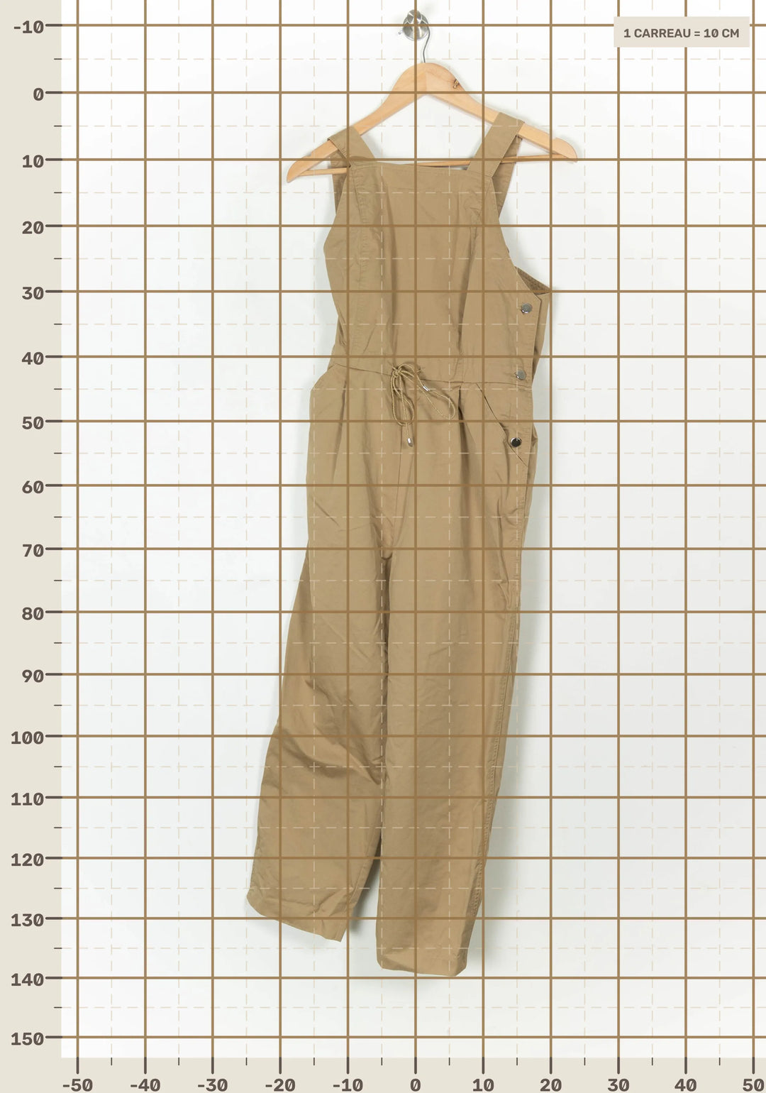 Salopette Beige - Taille M/38 de la marque Maje | PARAD119952 - Vendu par Paradigme - Image 4