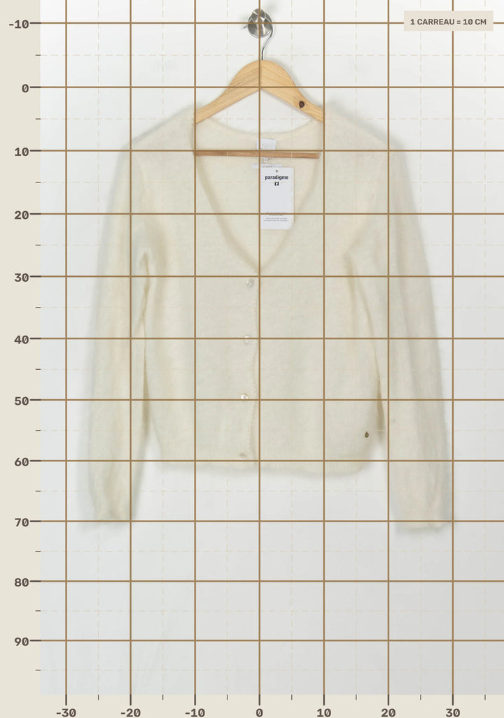 Cardigan Blanc - Taille S/36 de la marque Karl Marc John | PARAD119953 - Vendu par Paradigme - Image 4