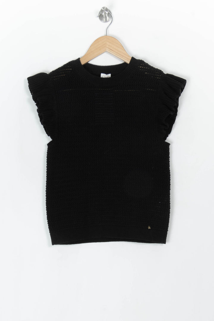 Pull Sans Manches Noir - Taille XS/34 de la marque Des petits hauts | PARAD119954 - Vendu par Paradigme - Image 2