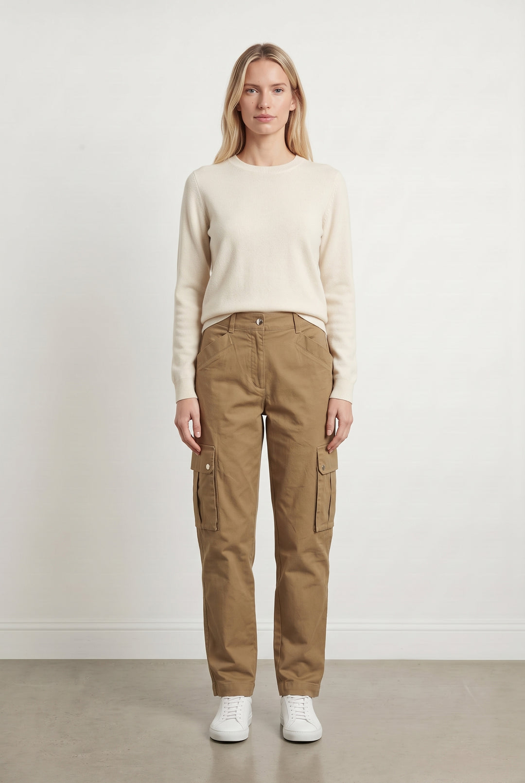 Pantalon Cargo Beige - Taille M/38 de la marque Maje | PARAD119956 - Vendu par Paradigme - Image 1