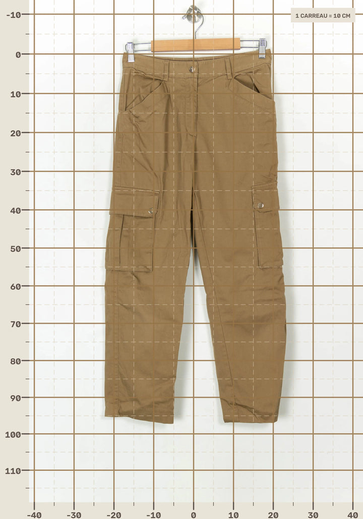 Pantalon Cargo Beige - Taille M/38 de la marque Maje | PARAD119956 - Vendu par Paradigme - Image 4