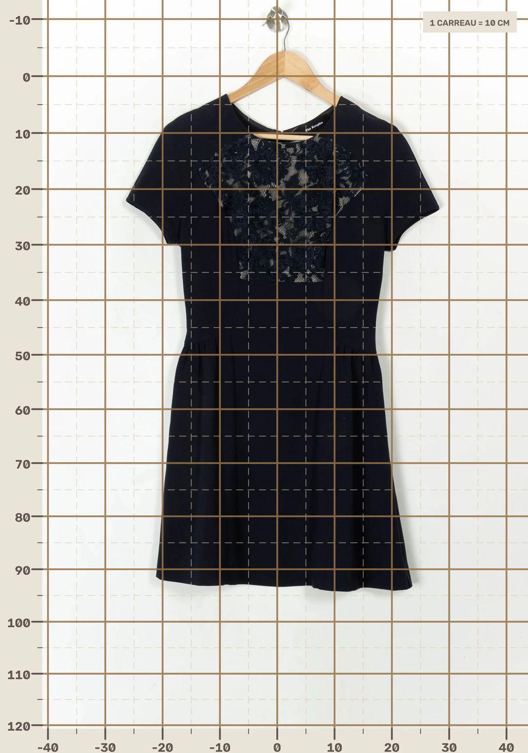 Robe Courte Bleue - Taille M/38 de la marque The Kooples | PARAD119957 - Vendu par Paradigme - Image 4